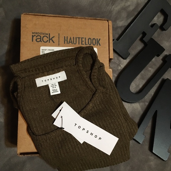 🌵TOPSHOP tank top Green Size 8 - Picture 5 of 5